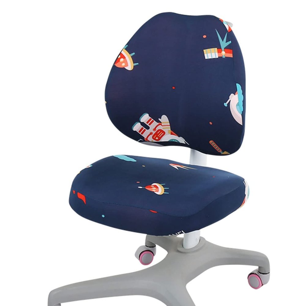 Children's Lift Chair Cover Computer Office Chairs Cover Protective & Stretchable Modern Simplism Style Chair Covers Stretch Rotating Chair Slipcover Desk Task Chair (Color : E)