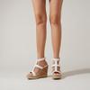 ZBYY Platform Espadrille Wedges Sandals for Women Cork Buckle Ankle Strap Open Toe Slingback High Heel Summer Shoes view 2