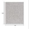 SAFAVIEH Braided Indoor/Outdoor Washable Area Rug 6'x9', Grey BRA201F view 2