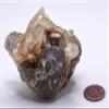 150g 2.9" Golden Orange Calcite Points w/Fluorite Cubics Base Rough Cluster Natural Sparkling Gemstone Crystal Mineral Geode Rough Specimen - Baluchistan, Pakistan view 2