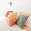 MONDAY MOOSE Decorative Throw Pillow Covers Cushion Cases, Set of 4 Soft Velvet Modern Double-Sided Designs, Mix and Match for Home Decor, Pillow Inserts Not Included (22x22 inch, Orange/Teal) view 3