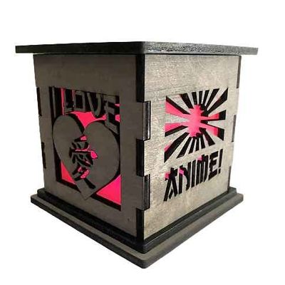 AllTru2U Anime Light Box | Anime Bedside Lamp | Nerdy Night Light | Shelf Decor for The Otaku