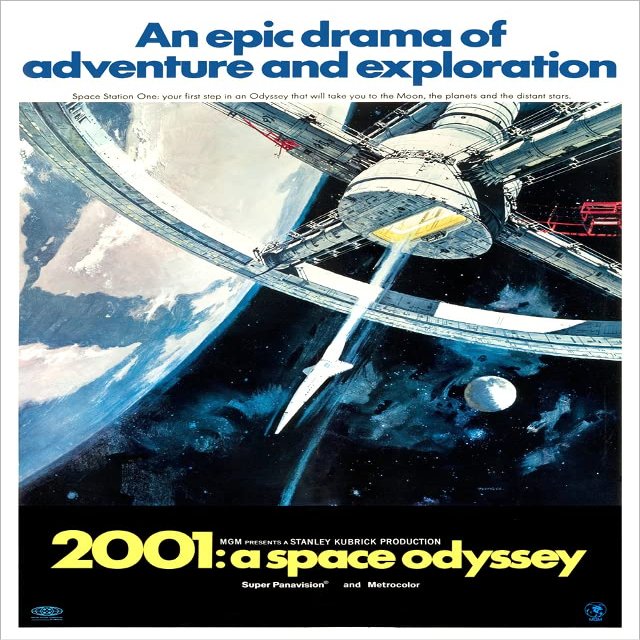 2001 A Space Odyssey - Movie Poster print - delovelyArts (24x36)