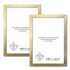 wallsthatspeak 19x29 Gold Picture Frame for Puzzles Posters Photos or Artwork (2-Pack) view 1