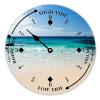 Alioyoit Unisex Analog Tide Clock, Wooden, Non-Ticking, Customizable, 3-Inch Diameter, Ideal for Beach House, Patio, Bedroom, Living Room, Farmhouse, Cottage, Cabin view 1