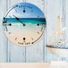 Alioyoit Unisex Analog Tide Clock, Wooden, Non-Ticking, Customizable, 3-Inch Diameter, Ideal for Beach House, Patio, Bedroom, Living Room, Farmhouse, Cottage, Cabin view 3