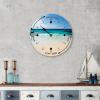 Alioyoit Unisex Analog Tide Clock, Wooden, Non-Ticking, Customizable, 3-Inch Diameter, Ideal for Beach House, Patio, Bedroom, Living Room, Farmhouse, Cottage, Cabin view 4