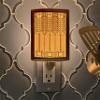 Craftsman Night Light, Porcelain Lithophane, Mission-Prairie Style by The Porcelain Garden, Handmade Decorative Wall Plug in for Bedroom, Bathroom, Kitchen, Hallway, Nursery; Art Deco Accent Light view 3