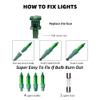 TW SHINE Green St. Patrick's Day Lights, 2 Pack Total 40FT 200 Count Incandescent Christmas Mini String Lights, Waterproof Decorations for Outdoor Indoor Xmas Tree Patio Home Party Yard Decor view 3