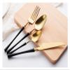 Matte Silverware Set 24 Piece Stainless Steel Flatware Set,Service for 6,Metal Tableware Cutlery Set,Kitchen Dinnerware Utensils Sets for Home and Party,Dishwasher Safe view 4