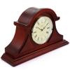 Bedford Clock Collection Redwood Tambour Mantel Clock with Chimes view 2
