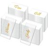 Chunful 120 Pcs Clear Acrylic Place Cards Acrylic Table Number Card Blank Name Plate Seating Chart Sign for Wedding DIY Table Setting Banquet Dinner Party(Rectangular Style) view 1
