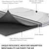FLEXPEDIC 3D Breathable Mesh Cover and Coconut Shell Carbon Full Memory Foam Firm Mattress Topper 2 Inch, Double-Sided Cooling Pad with Non-Slip Ventilated Cover, Pressure-Free Mattresses Toppers view 3