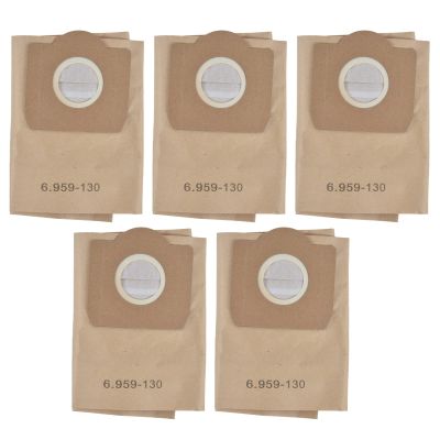 5Pcs Vacuum Bags, Pilipane Vacuum Cleaner Bags, Sweeper Washing Bag, Vacuum Bags Compact Canister Bags, Vacuum Cleanse Replacement Parts Fit for kar&Cher 6 959?130 0 WD3200 WD3300