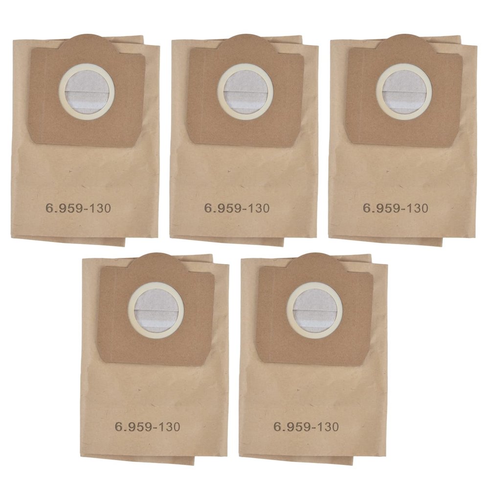 5Pcs Vacuum Bags, Pilipane Vacuum Cleaner Bags, Sweeper Washing Bag, Vacuum Bags Compact Canister Bags, Vacuum Cleanse Replacement Parts Fit for kar&Cher 6 959?130 0 WD3200 WD3300