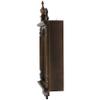 Bedford Clock Collection Leo 21 Inch Chestnut Wood Chiming Pendulum Wall Clock view 3