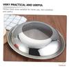 Operitacx 1pc Vertical Stainless Steel Pot Lid Multi-purpose Fresh-keeping Cover for Home Use -splash Design Suitable for Cooking Food view 3