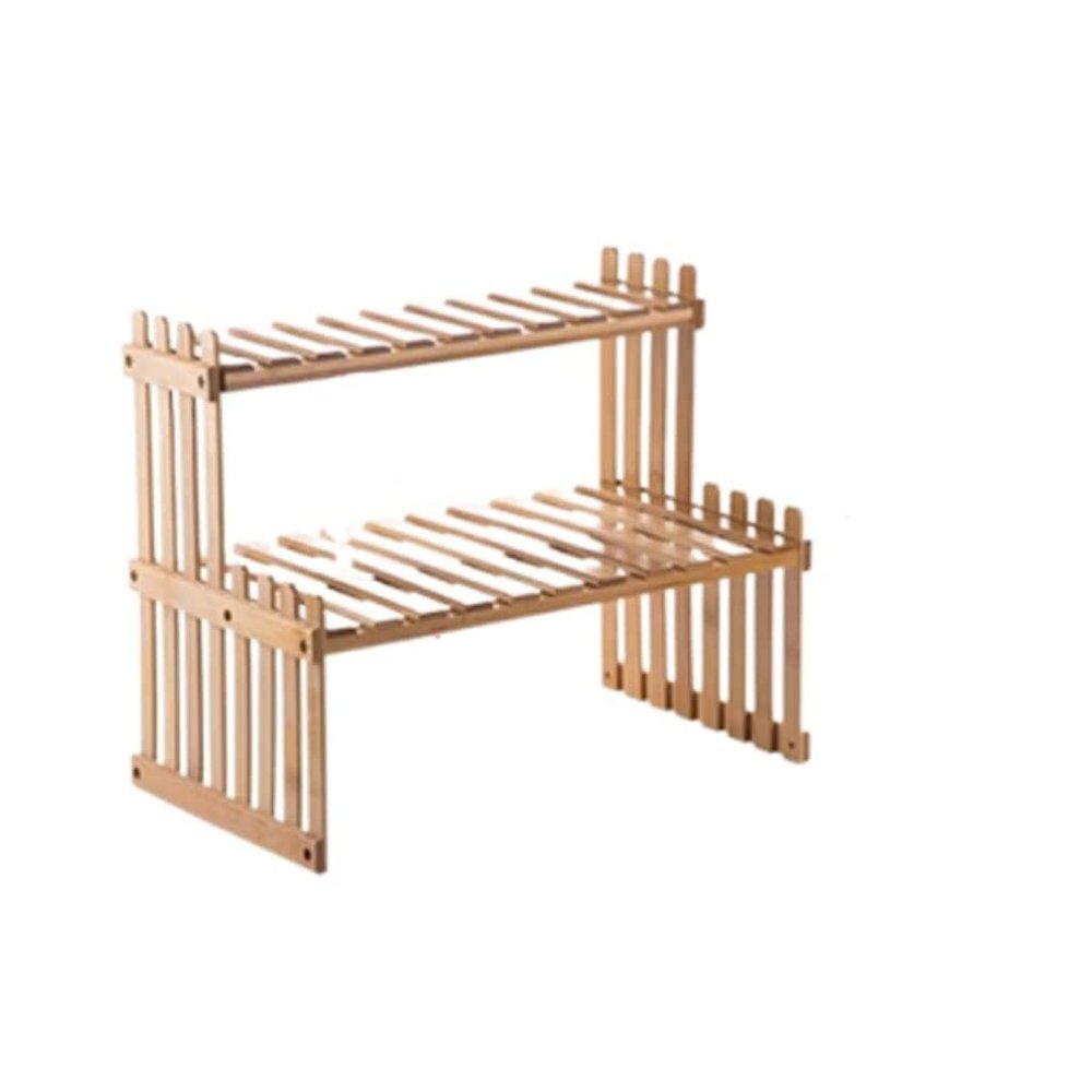 Kitchen trolley Double Layers Storage Rack Kitchen Spice Rack Book Seasoning Jar Bottle Holder Desktop Organizer Racks Shelves Vegetable racks for kitchens