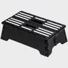 5 Inch Folding Step Stool - Portable Step Stool for Adults - Stepping Stool for Car, Kitchen & Bathroom with Handle, Black view 1
