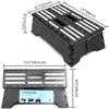 5 Inch Folding Step Stool - Portable Step Stool for Adults - Stepping Stool for Car, Kitchen & Bathroom with Handle, Black view 3