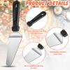 20 Pcs Pizza Spatula Bulk Pie Server Pie Cutter Cake Cutter Stainless Steel Cake Serving Spatula Non Slip Easy to Grip Baking Triangular Spade Plastic Handle Shovel for Desserts Pizza Pie Cake view 4