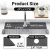 LOPNUR Faucet Mat for Kitchen Sink Cuttable, 24 Inch Long Sink Splash Guard Behind Faucet, Super Absorbent Diatomite Sink Protector Mat, Bathroom Water Splash Guard Fast Dry, Easy to Cut, Grey view 3