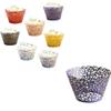 Paper Cup Little Vine Lace Cupcake Wrapper Paper Cups Box Cupcake Wrap for Wedding Birthday Party Baby Shower Decorations Dark Purple 25Pcs view 3