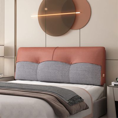 ZZYK King Headboard Cushion Linen Upholstered Headboard King Peel and Stick Headboard Bolster Support Wedge Pillow for Daybed Bed Bedroom,B,No headboard 70.8"/180cm