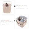 1 Set Tea Bucket Tea Leaf Strainers Food Waste Holder Tiny Wastebasket Tea Leaf Garbage Can Tea Leaf Containers Rubbish Container Household Products Office Plastic Tea Residue view 3
