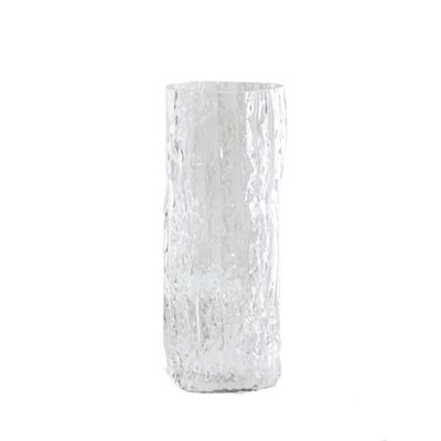 WMYDNX Unique Vase Flower Vase Glass Modern Vases Home Decor Floral Decor for Table Shelf Living Room Office and Room Decoration Gift (Color : Clear, Size : Small)