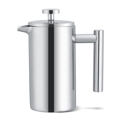 350ML Double Wall Stainless Steel Coffee Maker French Press Tea Pot with Filter,Tea Pot, Tea Pot, 350ML Double Wall Stainless Steel Coffee Made of durable stainless steel both the interior and e