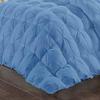 Amuze Bedding 1 Piece Pinch Pleated Comforter Premium 800 Thread Count 500 GSM 100% Egyptian Cotton Super Soft (Twin, Light Blue) view 4