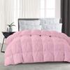 Amuze Bedding 1 Piece Pinch Pleated Comforter Premium 800 Thread Count 500 GSM 100% Egyptian Cotton Super Soft (Full, Pink) view 3