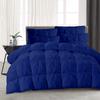 Amuze Bedding 1 Piece Pinch Pleated Comforter Premium 800 Thread Count 500 GSM 100% Egyptian Cotton Super Soft (King, Royal Blue) view 3