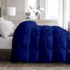 Amuze Bedding 1 Piece Pinch Pleated Comforter Premium 800 Thread Count 500 GSM 100% Egyptian Cotton Super Soft (King, Royal Blue) view 4