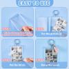 Henoyso 24 Sets 2x3 Inch Acrylic Photo Frame 2026 Graduation Customizable Keychain with Tassels Back to School Teacher Gift Picture Insert Blank Clear Picture Holder for DIY view 4