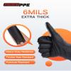 PACIFIC PPE 6-mil Heavy Duty Black Nitrile Gloves, Chemical Resistant, Food Safe, Latex Free Disposable Gloves for Mechanic, Cooking, and Cleaning, 100PCs, Large view 3