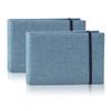 YONOVO 2PACK 4x6 Photo Album, 4x6 100 Pockets Linen Cover Photobook Small Capacity Pictures Book Easy to Classify and Portable for Wedding Family Baby Vacation (Blue) view 1
