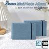 YONOVO 2PACK 4x6 Photo Album, 4x6 100 Pockets Linen Cover Photobook Small Capacity Pictures Book Easy to Classify and Portable for Wedding Family Baby Vacation (Blue) view 2