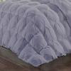 Amuze Bedding 1 Piece Pinch Pleated Comforter Premium 800 Thread Count 500 GSM 100% Egyptian Cotton Super Soft (King, Silver Grey) view 4