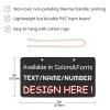 Naanle Personalized Door Sign Plaque Custom Office Name Plate Hanging Signs for Business Entrance Porch Front Home Wedding Gift Closing Gift, Custom House Address Numbers view 2