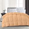 Amuze Bedding 1 Piece Pinch Pleated Comforter Premium 800 Thread Count 500 GSM 100% Egyptian Cotton Super Soft (Emperor King, Peach) view 2