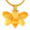 LiHiFG Pet Memorial Urn Jewelry Bees Cremation Necklace 316L Stainless Steel Pet Keepsake Pendant for Animal Ashes view 1