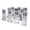 10PCS Table Numbers for Wedding Reception , Stainless Steel 1 10 Double Side Table Numbers Props , Christmas Party , Decoration (Grey) , Stainless Steel 1 10 Double Side Table Numbers ProTable Numbers view 2