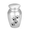 LiHiFG Dog/Cat Paw Print Stainless Steel Memorial Urn Casket Pet Keepsake Locket Containers for Cremated Ashes view 1