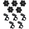 HOOSUN 10 Pack Garden Flags Clips And Stoppers,Tiger Clips For Garden Flag Holder,Rubber Stoppers Yard Flag Holder Clip for Small Flags Pole 4th of July Accessories view 1