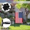 HOOSUN 20 Pack Garden Flags Clips And Stoppers,Tiger Clips For Garden Flag Holder,Rubber Stoppers Yard Flag Holder Clip for Small Flags Pole 4th of July Accessories view 4