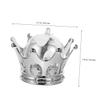 DOITOOL 12Pcs Fillable Crown with Dome Decorative Crown Candy Storage Boxes Plastic Fillable Crown Candy Containers Party Favors for Baby Shower Birthday Party Supplies, Sliver view 2