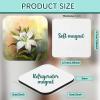 100 Pieces Sublimation Magnet Blanks Personalized Square Refrigerator Magnet and Soft Magnetic Sticker for DIY Craft Microwave, Office, Door Decor, Souvenirs, Gifts (5 x 5 x 0.4 cm) view 2