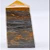 3.5" 110g Silverish Orange Layered Bumble Bee Jasper Obelisk Polished Natural Gemstone Crystal Mineral Collectible Specimen Tower - Indonesia view 4